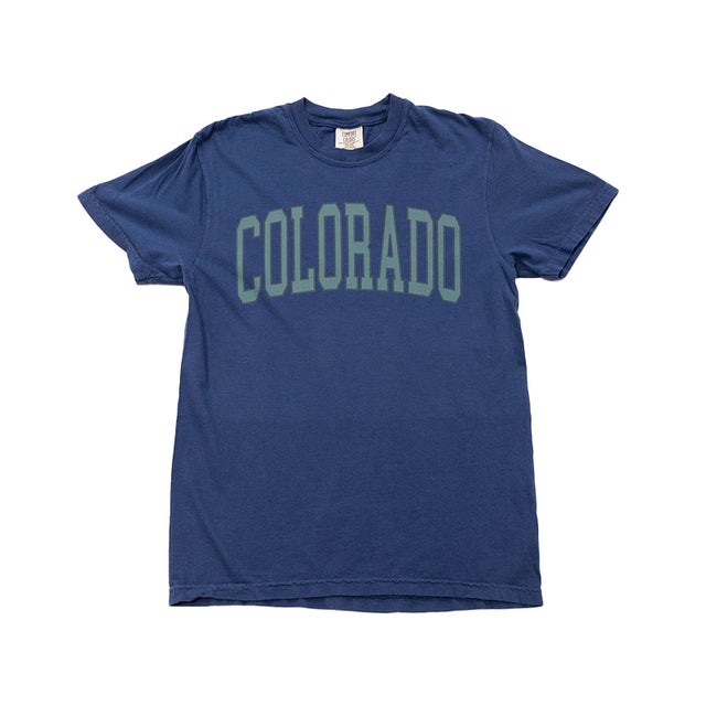 トップス 80'S COLORADO All-over pattern T-SHIRTS Colorado Mountain Line Art 80's Colorful Colorado Gifts T